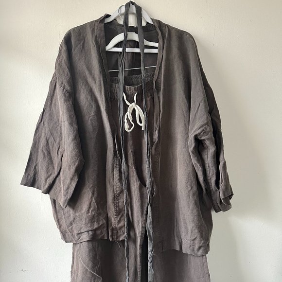 Deiji Studios The 01 Set (TOP ONLY) in Washed Black M/L - Picture 1 of 3